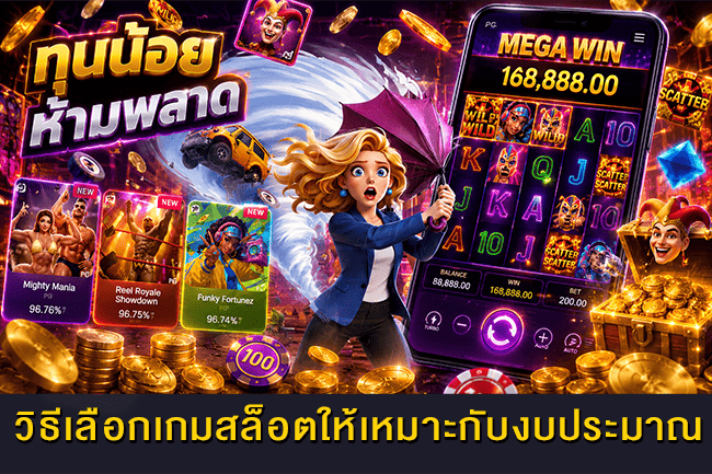 วิธีเลือกเกมสล็อตให้เหมาะกับงบประมาณ ทุนน้อยห้ามพลาด